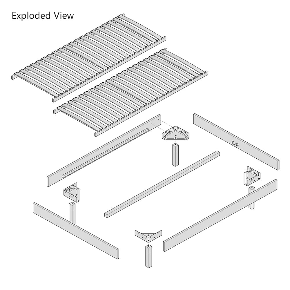 Goring Upholstered Bed Frame with Interchangeable Bed Legs